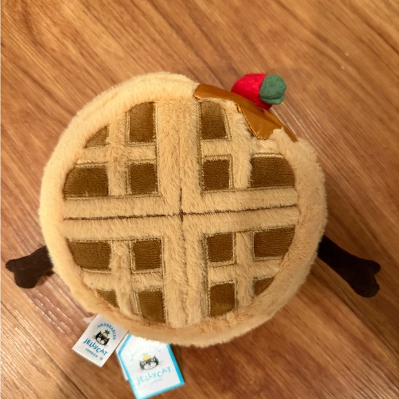 Jellycat Amuseables Waffle Plush with Cherry Accent - Picture 2 of 4